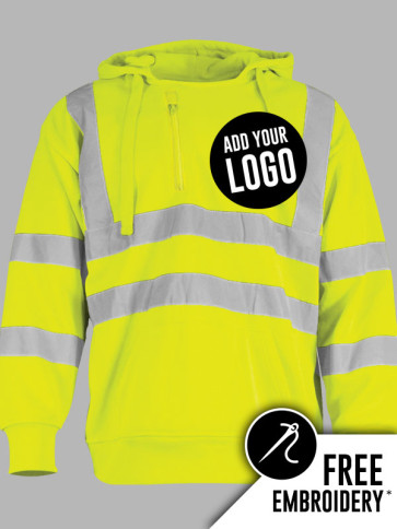 Warrior Hi-Vis Chest Pocket Hoodie