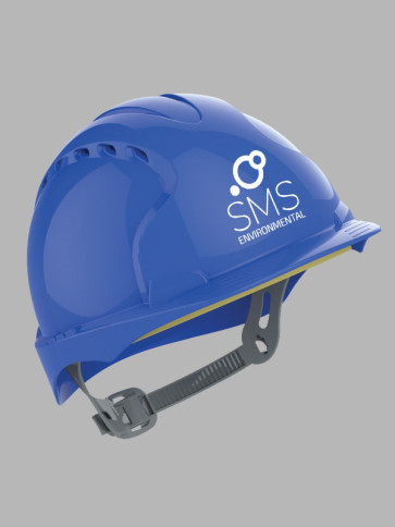 JSP EVO3 Slip Ratchet Vented Hard Hat - Blue