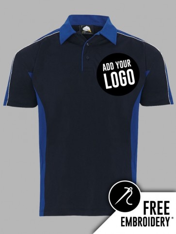 Orn Avocet 100% Polyester Contrast Wicking Polo Shirt