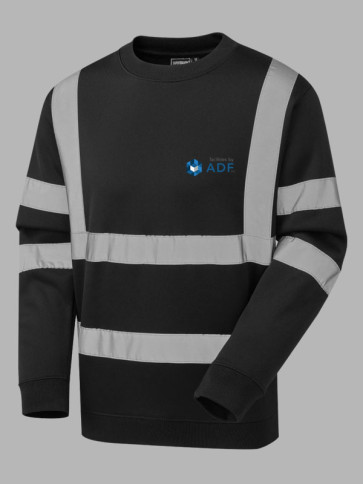 Supertouch Hi-Vis Sweatshirt - Black