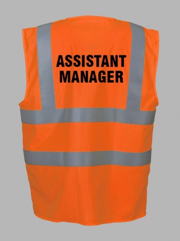 Yoko Hi-Vis Vest (Assistant Manager) - Orange