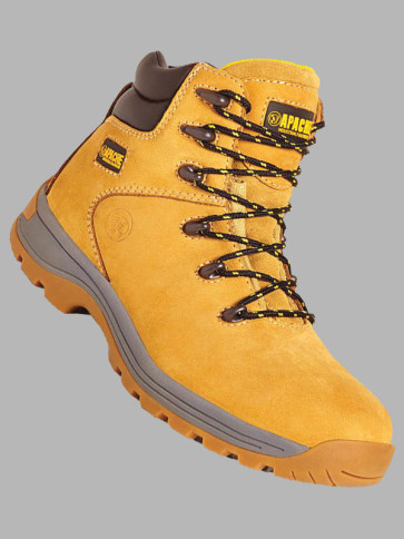 Apache Nubuck Water Resistant Safety Work Boots S3 SRA - Honey