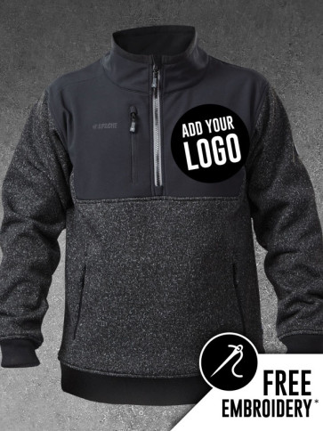 Apache ATS Zip Neck Knit Sweatshirt