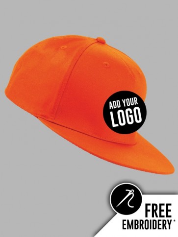 Beechfield 5 Panel Snapback Rapper Baseball Cap