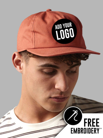 Beechfield Organic Cotton Unstructured 5 Panel Baseball Cap