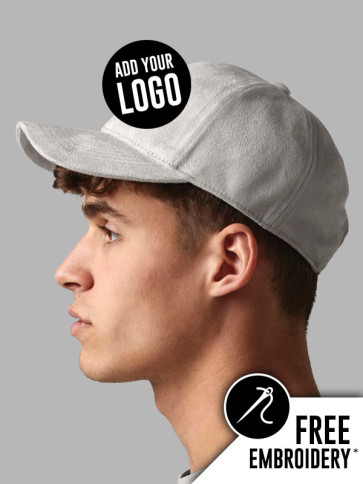 Beechfield Faux Suede 6 Panel Baseball Cap