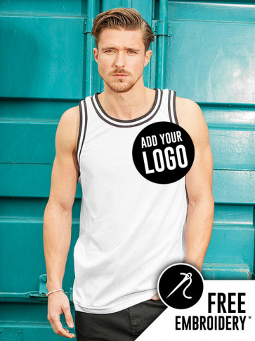 Build Your Brand Mesh 100% Polyester Tank Top Vest