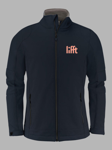Printer Essentials Mens Trial Soft Shell Jacket - Dark Navy