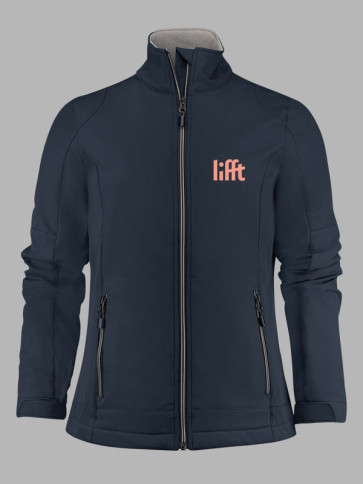 Printer Essentials Ladies Trial Soft Shell Jacket - Dark Navy