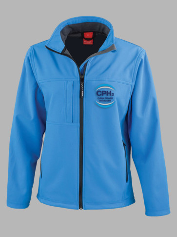 Result Ladies Classic Soft Shell Jacket - Azure Blue