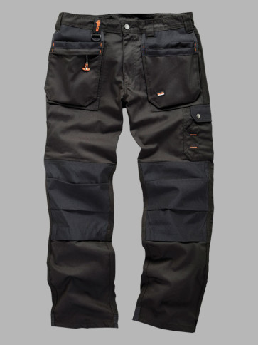 Scruffs Worker Plus Holster Trousers - Black/Black trim