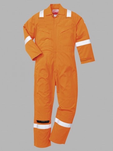 Portwest Flame Resistant Hi-Vis Lightweight Anti-Static Overall
