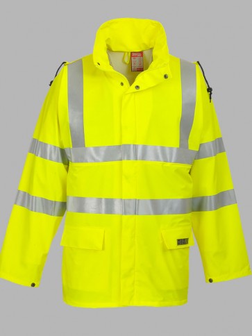 Portwest Sealtex Flame Resistant Hi-Vis Rain Jacket