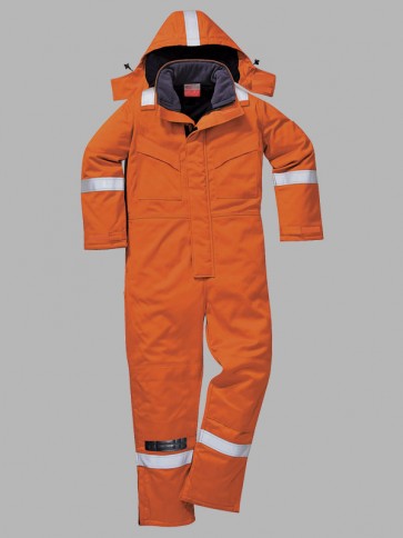 Portwest Flame Resistant Hi-Vis Anti-Static Winter Overall