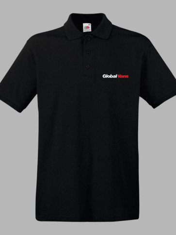 Fruit of the Loom 100% Cotton Premium Polo Shirt - Black