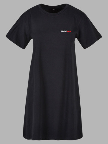 Build Your Brand Ladies Tee Dress - Black