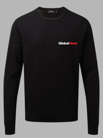 Premier Cotton Rich Knitted Sweater - Black