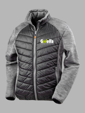 Result Work-Guard Elevator Jacket - Black/Marl Grey trim