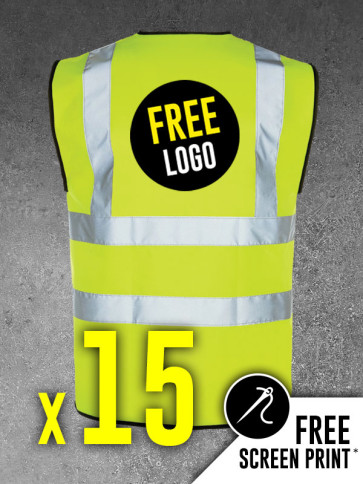 15 x Portwest Hi-Vis Vests (Size XXL)