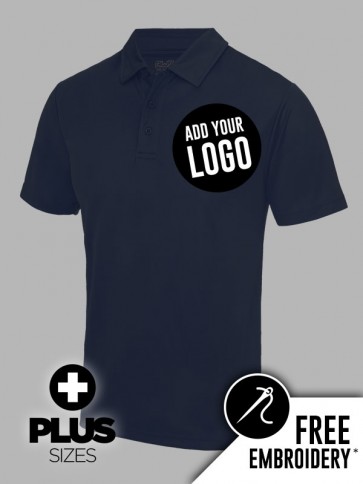AWDis PLUS SIZE 100% Polyester Cool Polo Shirt