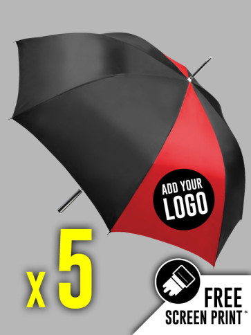 KiMood Contrast Storm Golf Umbrella (x5)