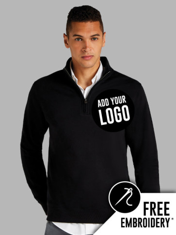 Kustom Kit Zip Neck Sweatshirt