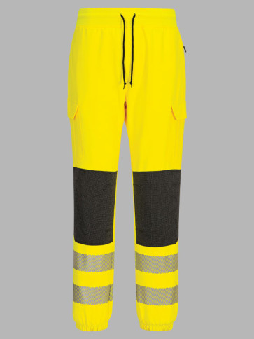 Portwest KX3 Hi-Vis Four-Way Stretch Slim Fit Flexi Joggers