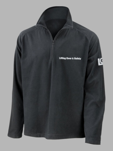 Result Core Zip Neck Micron Fleece - Black