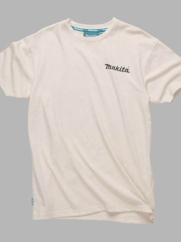 Makita Origin Logo Off White T-Shirt