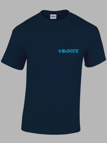 Gildan Mens Heavy Cotton T-Shirt (Bloccs) - Navy
