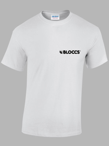 Gildan Mens Heavy Cotton T-Shirt (Bloccs) - White