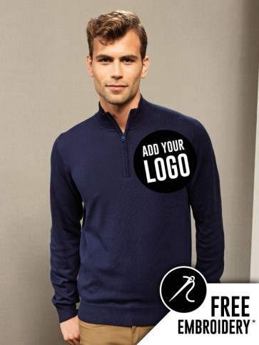 Premier Zip Neck Knitted Sweater