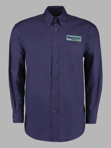 Kustom Kit Mens Long Sleeve Corporate Oxford Shirt - Midnight Navy