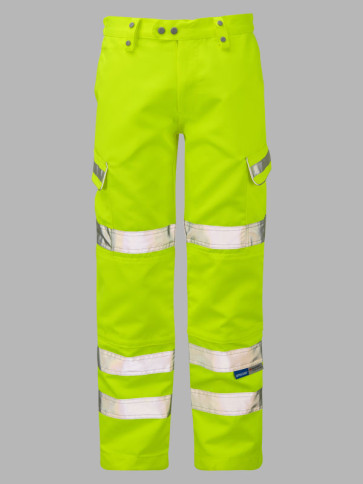 Pulsar Hi-Vis Class 2 Combat Trousers - Yellow
