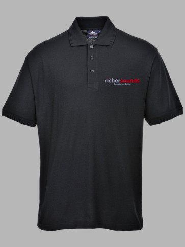 Portwest Naples Polo Shirt - Black