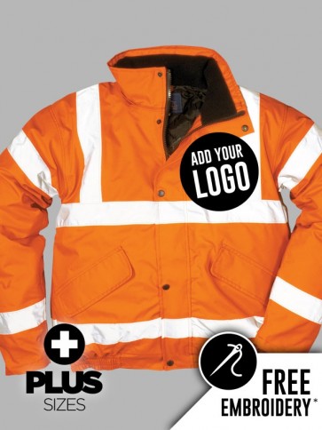 Portwest PLUS SIZE Hi-Vis GO/RT Bomber Jacket