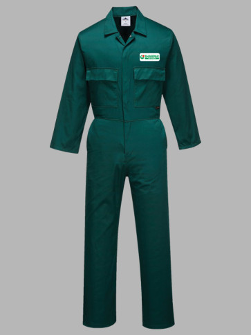 Portwest Euro Work Polycotton Stud Overall - Bottle