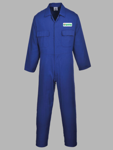 Portwest Euro Work Polycotton Stud Overall - Royal
