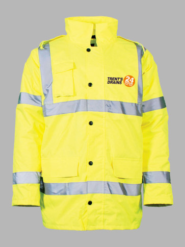 Warrior Hi-Vis Traffic Jacket - Yellow