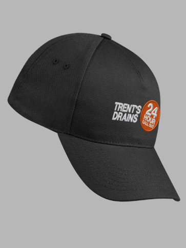 Beechfield Ultimate 5 Panel Baseball Cap - Black