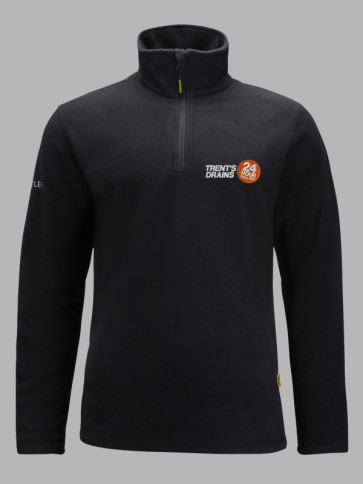 Stanley Hobson Zip Neck Micro Fleece - Black