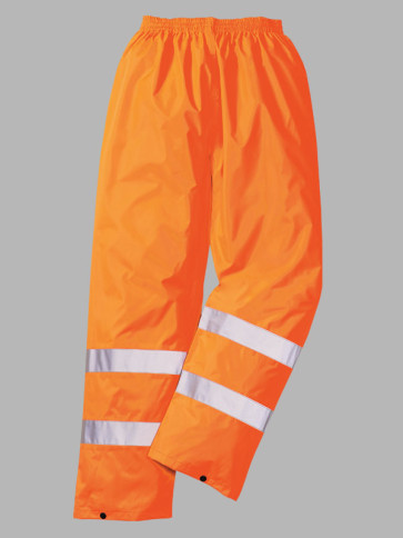 Portwest Hi-Vis Classic Rain Trousers - Orange