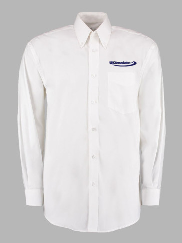 Kustom Kit Long Sleeve Corporate Oxford Shirt (Director) - White