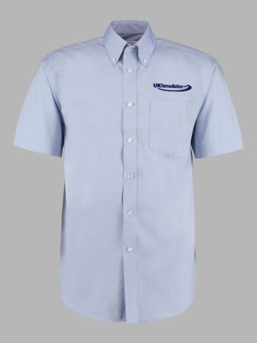 Kustom Kit Short Sleeve Corporate Oxford Shirt (Employee) - Light Blue