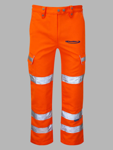 Pulsar Ladies Hi-Vis Class 2 Combat Trousers - Orange
