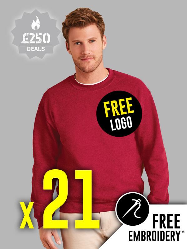 21 x Gildan Heavy Blend Sweatshirts - By Brand | APC Workwear