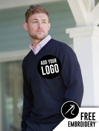 Russell Collection V-Neck Knitted Jumper