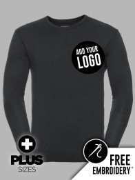 Russell PLUS SIZE Collection V-Neck Knitted Jumper