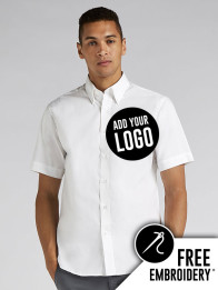 Kustom Kit Premium Tailored Fit Short Sleeve Oxford Shirt