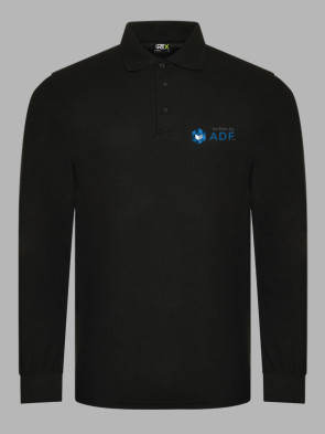 Pro RTX Pro Long Sleeve Polo Shirt - Black